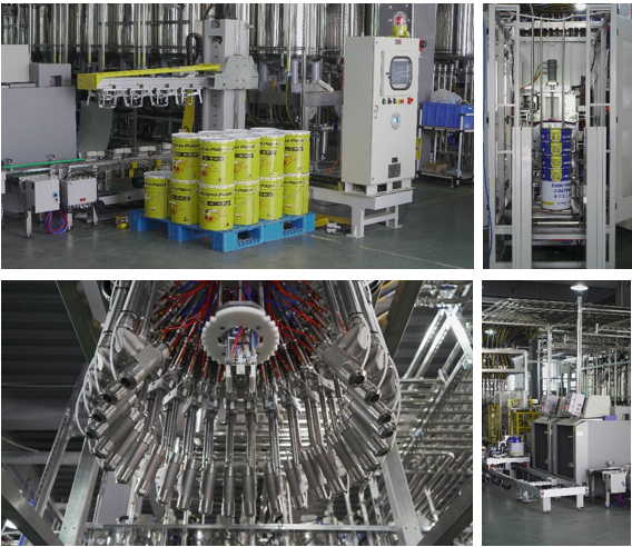 Automatic Industrial Paint Flexible Manufacturing Production Line